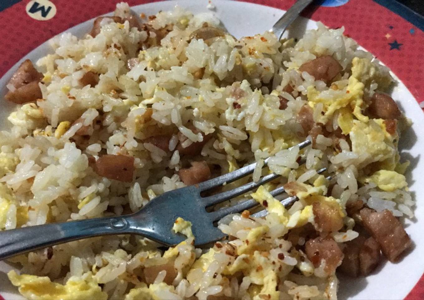 Nasi goreng mentega (with ma-ling)-non halal