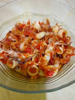 Foto resep Cumi asin sambal bawang