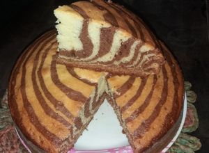 Una foto de Torta cebra