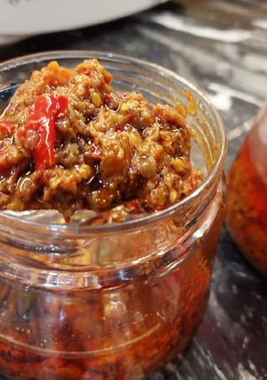 Foto resep Sambal terasi tahan di suhu ruang #PekanPosbar_SambalNusantara