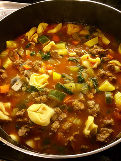 A picture of Sausage Tortellini Soup.