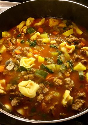 A picture of Sausage Tortellini Soup.