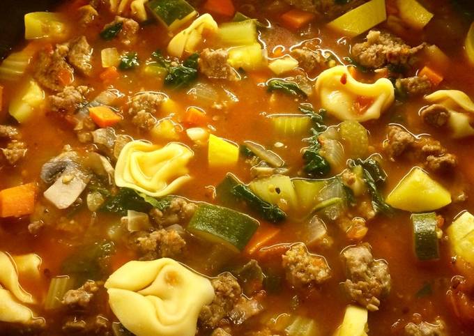 How to Make Homemade Sausage Tortellini Soup
