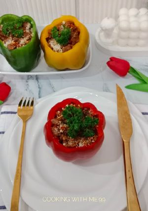 Foto resep Paprika Isi Daging Cincang