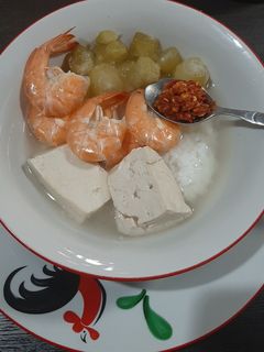 Foto resep Cemplung Udang Tahu Sambal Mentah