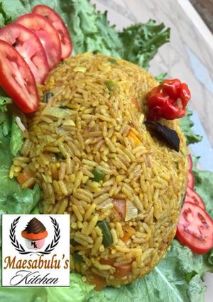 A picture of Turmeric thai rice.