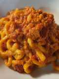 Bucatini con pesto di polpo
