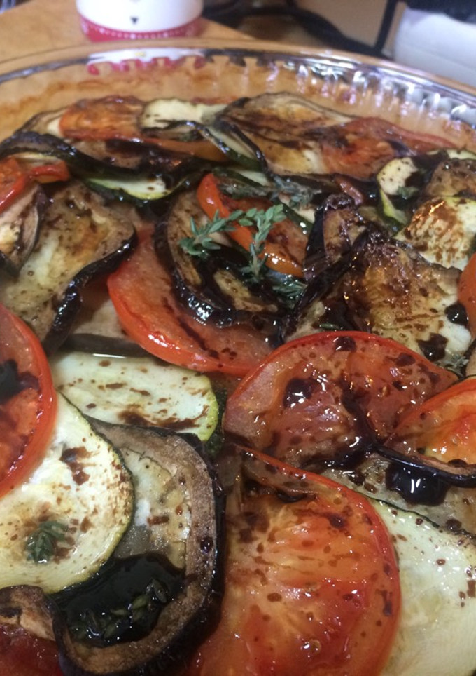 Una foto de Ratatouille de hortalizas frescas