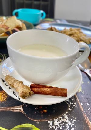 Une photo de Lait épicée : gingembre cannelle