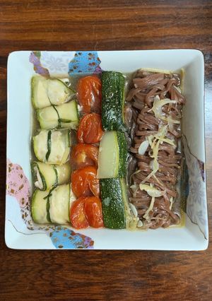 Hình của món Ức gà cuộn bí ngòi nấu gừng [Eat clean - Lose weight].