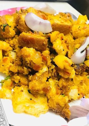 A picture of Bread pulao recipe.