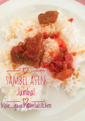 Foto resep Sambel Asin Jambal