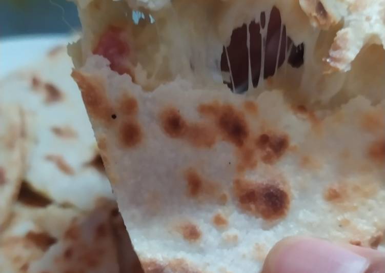 Cheesy tortilla pizza tanpa oven