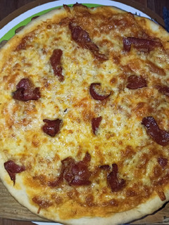 Una foto de Pizza sin leudado