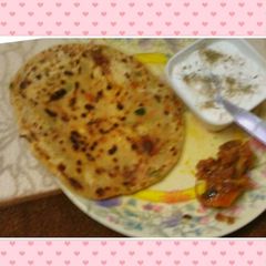 Carrot Methi Paratha A picture of Carrot Methi Paratha.