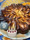 Gâteau aux pommes, cannelle, vanille et mascarpone