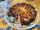 Gâteau aux pommes, cannelle, vanille et mascarpone