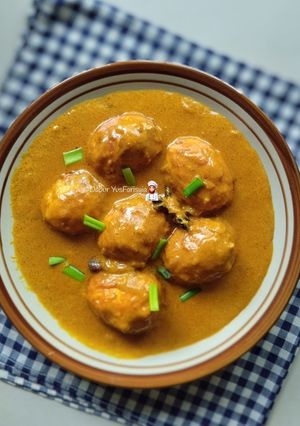 Gambar Telur Rebus Masak KarKur (Kari Kurma)