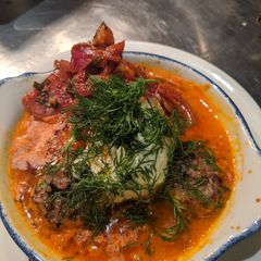 A picture of Kofta iskender.