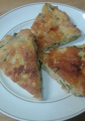 Foto di Frittata con zucchine, patate e cipolle