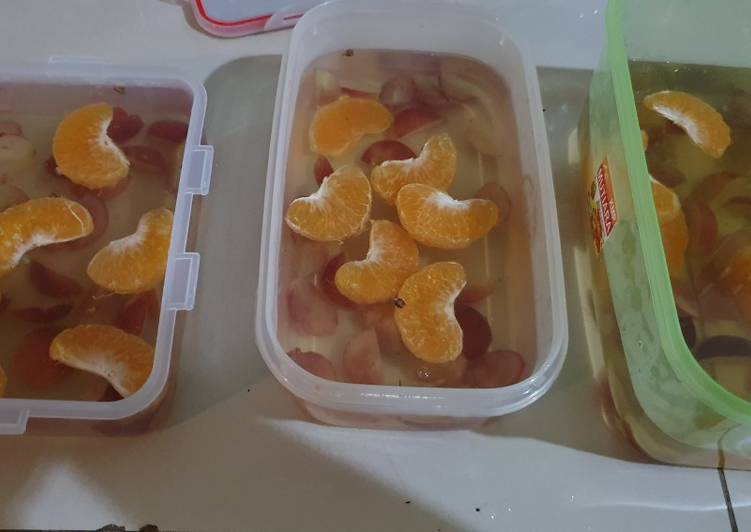 Cara Gampang Membuat Pudding buah simpel Anti Gagal
