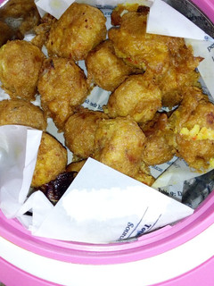 A picture of Yam balls.