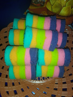 Foto resep Mini roll cake rainbow lembut