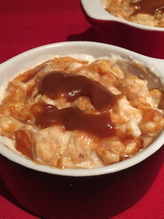 Una foto de Arroz con leche al coulis de caramelo
