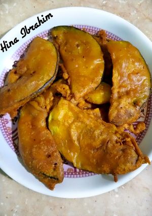A picture of Baingan pakorhay.