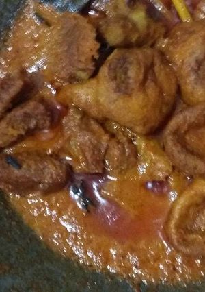 Foto resep Gulai daging sapi campur tahu