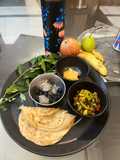 Avocado Bhujiya with Laccha Paratha