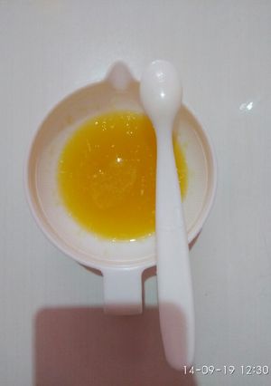 Foto resep Cemilan Mpasi Pure Jeruk Baby