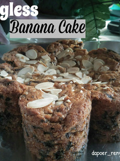 Foto resep Eggless Banana Cake