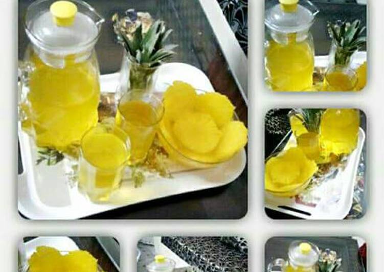 Recipe of Homemade Juice cum raseela pineapple