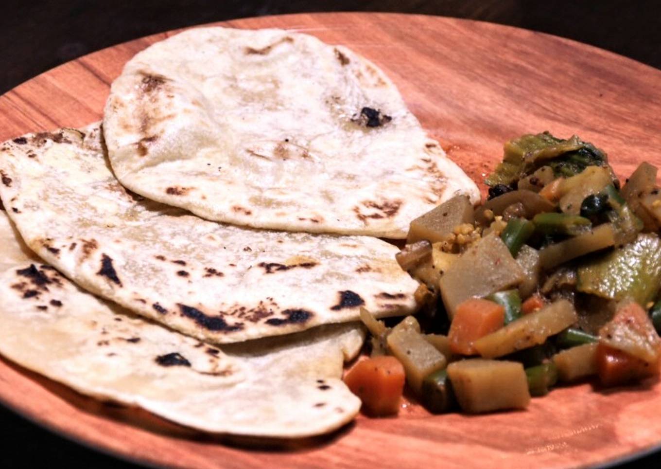73. Maida chapati (tepung terigu)