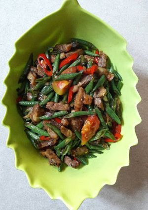 Foto resep Oseng Oncom kacang panjang