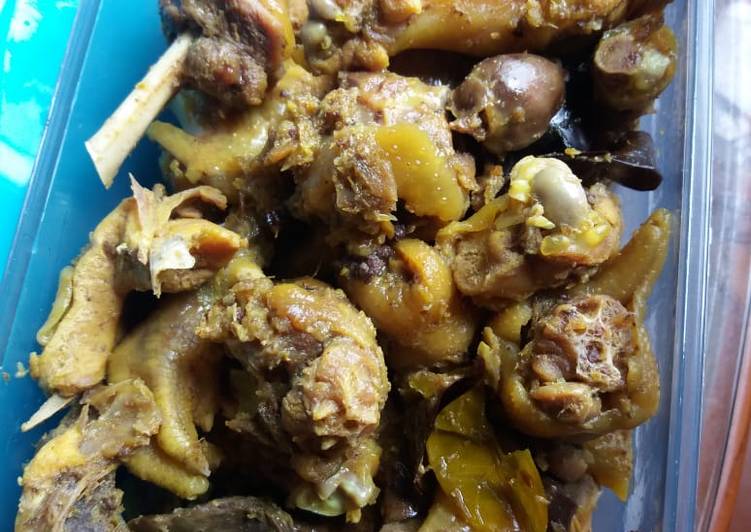 Cara Gampang mengolah Ayam Kampung Ungkep, Menggugah Selera