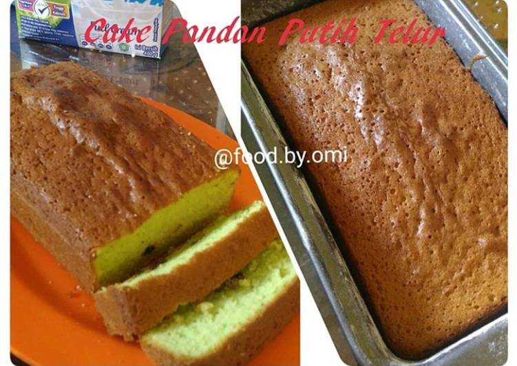 Cake Pandan Putih Telur