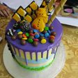 Over loaded chocolate cake