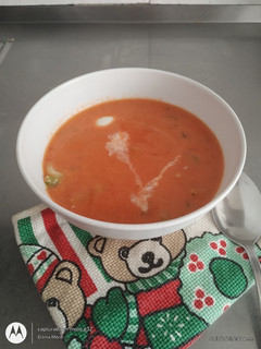 Una foto de Crema de tomates asados🍎🍎🍎