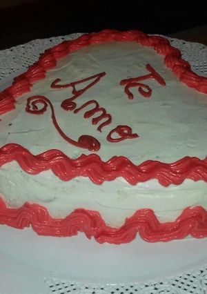 Una foto de Torta corazón para enamorar ❤
