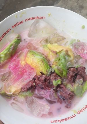 Foto resep Es alpukat ketan hitam