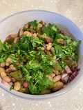 Three Bean Salad With Roasted Green Peppers 🫑