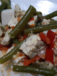 Foto resep Sayur lombok kacang panjang, tahu, tempe
