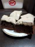 Brownies cu glazură de cafea deasupra