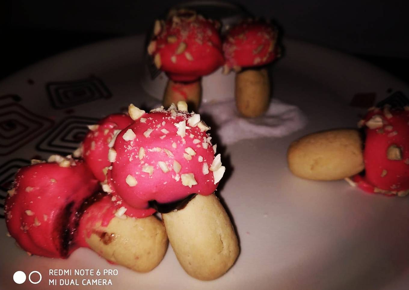 Eggless Button Top 🍄 Mushroom Sugar Cookie