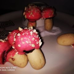 A picture of Eggless Button Top 🍄 Mushroom Sugar Cookie.
