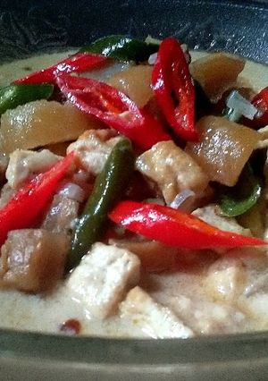 Foto resep Lodeh tahu & kulit sapi bumbu gurih