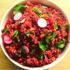Beetroot quinoa salad A picture of Beetroot quinoa salad.