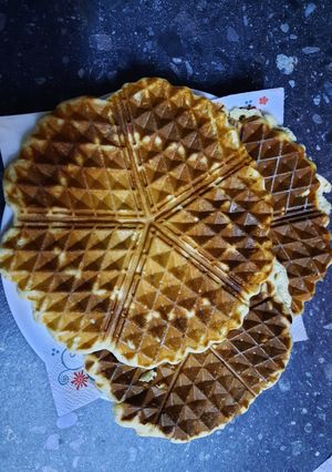 Mézes tökmagos gofri recept fotója